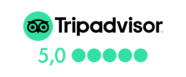 mit 5,0 Sternen bei TripAdvisor bewertet
